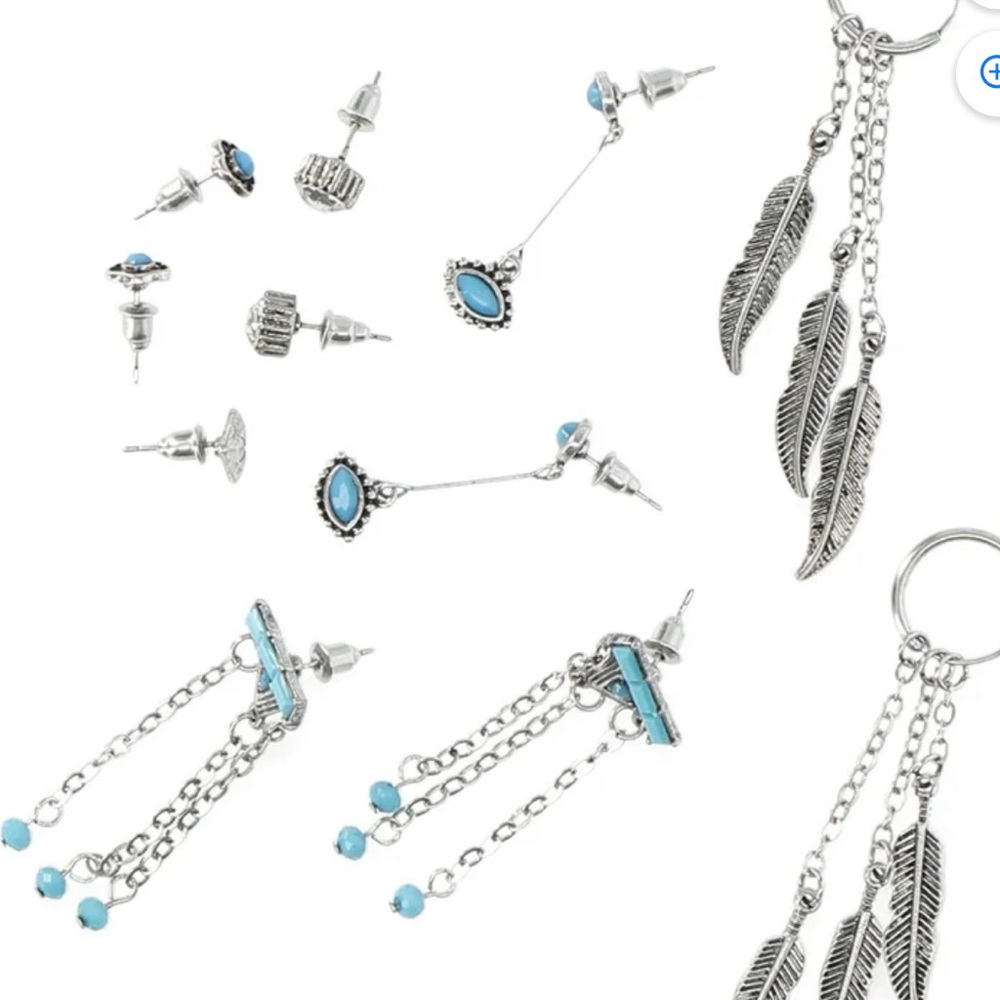 Boho Earrings NWT, No Boundaries, 6 pair - Picture 3 of 6